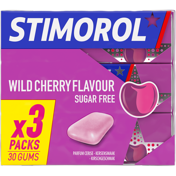 Stimorol Wild Cherry Sugarfree 3x14g