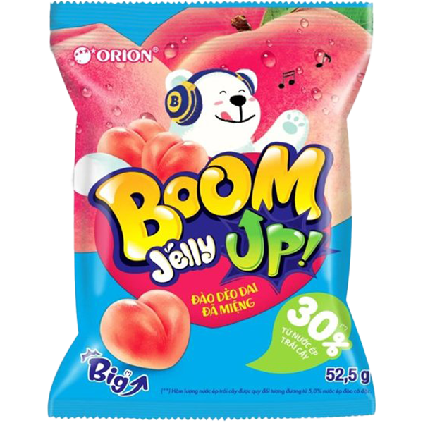 Orion Boom Jelly Gummy Peach 52.5g