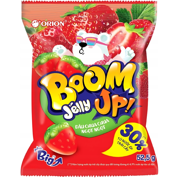 Orion Boom Jelly Gummy Strawberry 52.5g